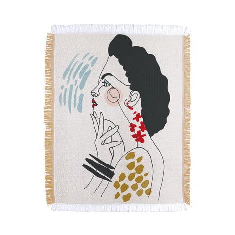 Marta Barragan Camarasa Inspiring woman Throw Blanket