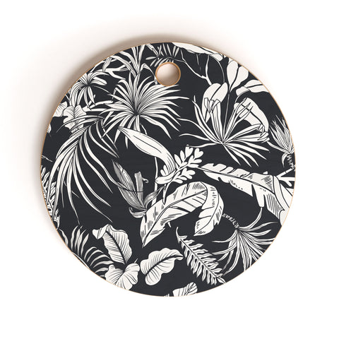 Marta Barragan Camarasa Jungle BW Cutting Board Round