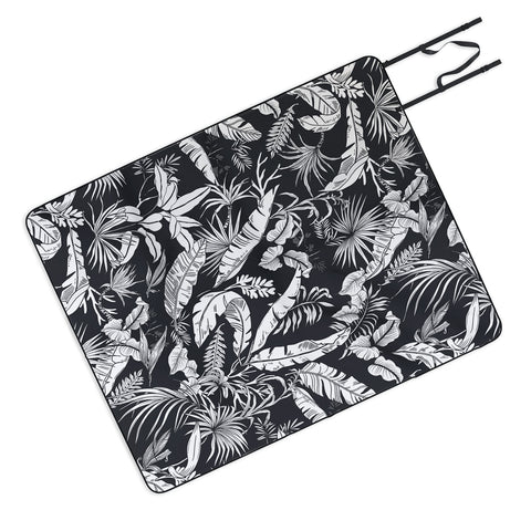 Marta Barragan Camarasa Jungle BW Picnic Blanket