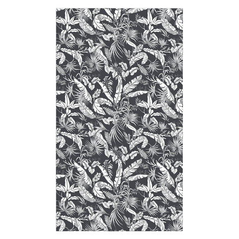 Marta Barragan Camarasa Jungle BW Tablecloth