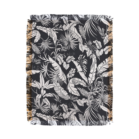 Marta Barragan Camarasa Jungle BW Throw Blanket