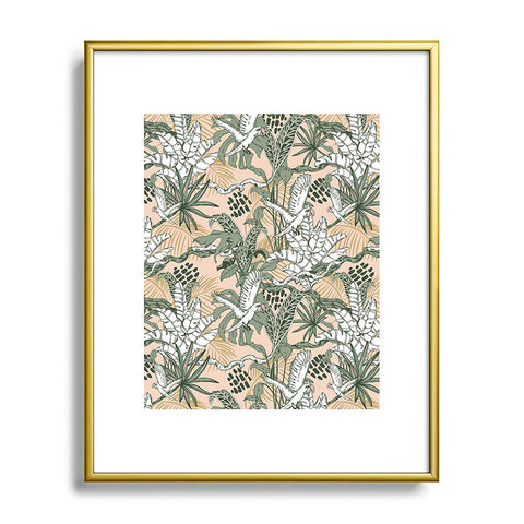 Marta Barragan Camarasa Jungle drawing Metal Framed Art Print