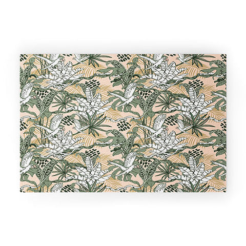 Marta Barragan Camarasa Jungle drawing Welcome Mat