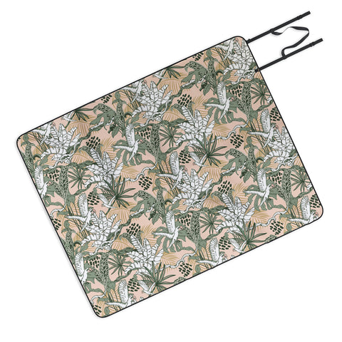 Marta Barragan Camarasa Jungle drawing Picnic Blanket