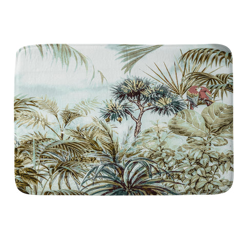 Marta Barragan Camarasa Jungle landscape Memory Foam Bath Mat