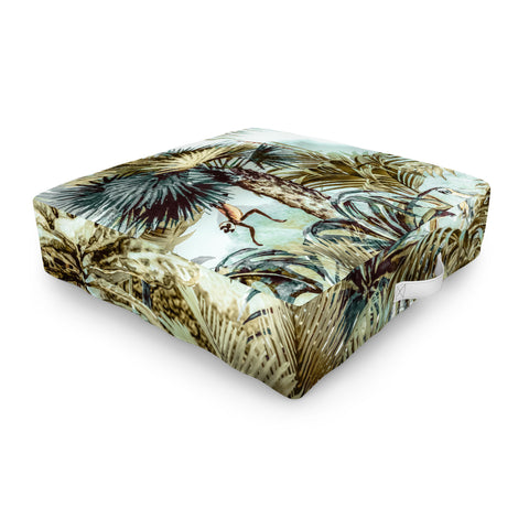 Marta Barragan Camarasa Jungle landscape Outdoor Floor Cushion
