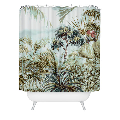 Marta Barragan Camarasa Jungle landscape Shower Curtain
