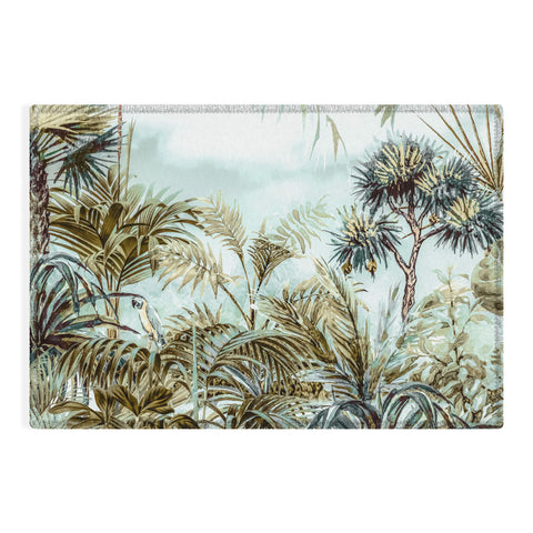 Marta Barragan Camarasa Jungle landscape Outdoor Rug