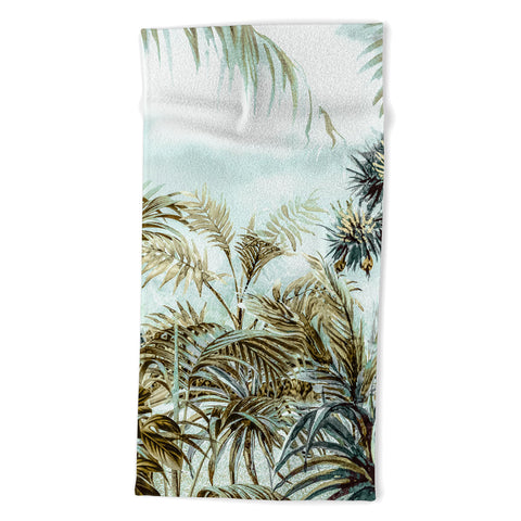 Marta Barragan Camarasa Jungle landscape Beach Towel