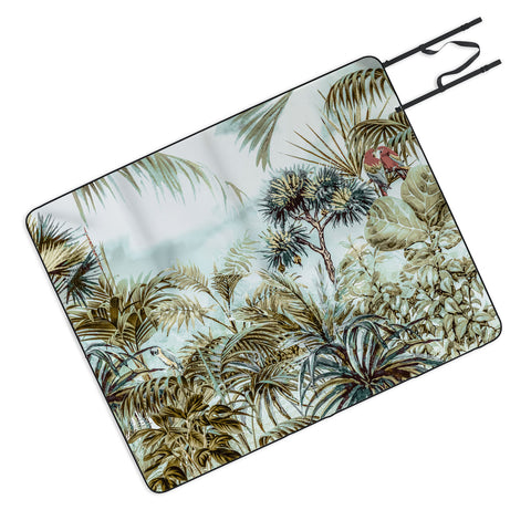 Marta Barragan Camarasa Jungle landscape Picnic Blanket