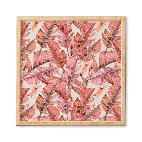 Marta Barragan Camarasa Jungle paradise pink Framed Wall Art
