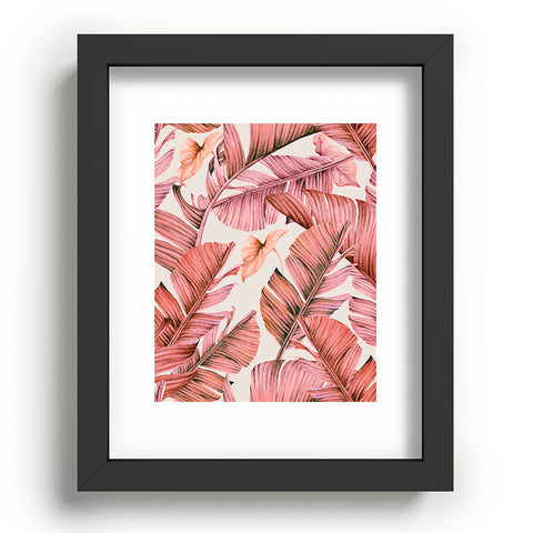 Marta Barragan Camarasa Jungle paradise pink Recessed Framing Rectangle