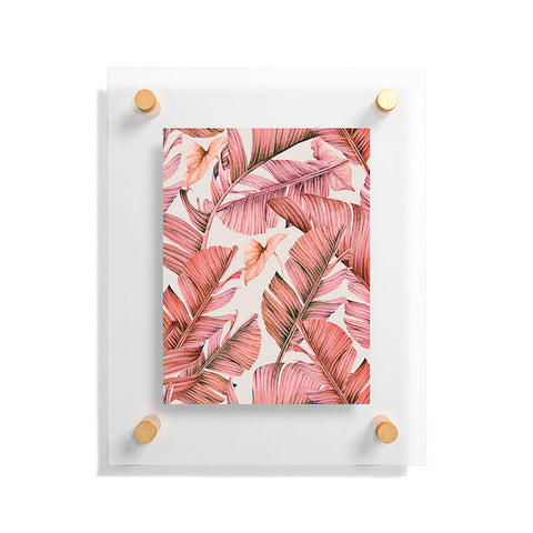 Marta Barragan Camarasa Jungle paradise pink Floating Acrylic Print