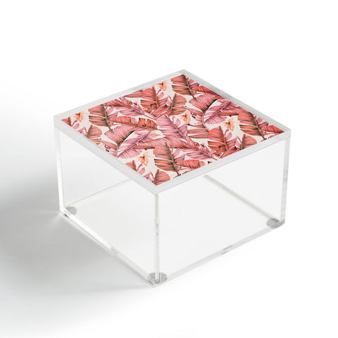 Marta Barragan Camarasa Jungle paradise pink Acrylic Box