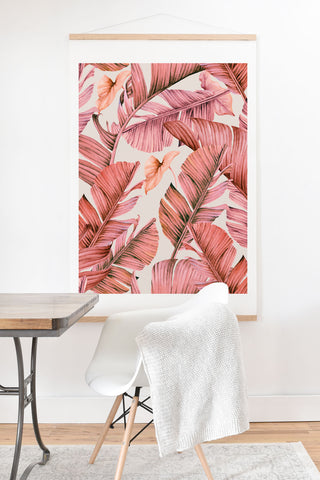 Marta Barragan Camarasa Jungle paradise pink Art Print And Hanger