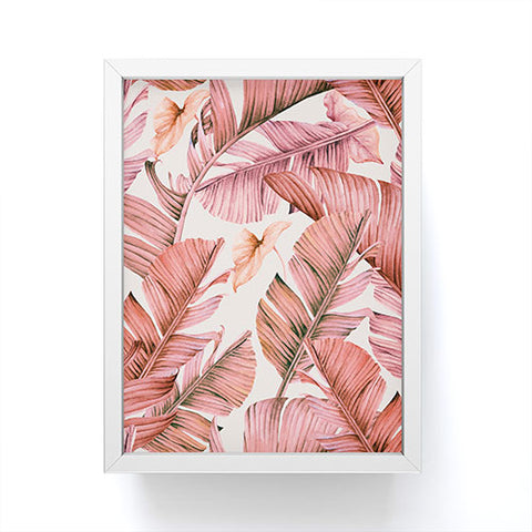 Marta Barragan Camarasa Jungle paradise pink Framed Mini Art Print