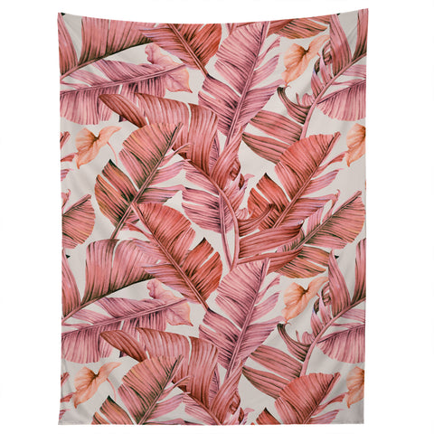 Marta Barragan Camarasa Jungle paradise pink Tapestry