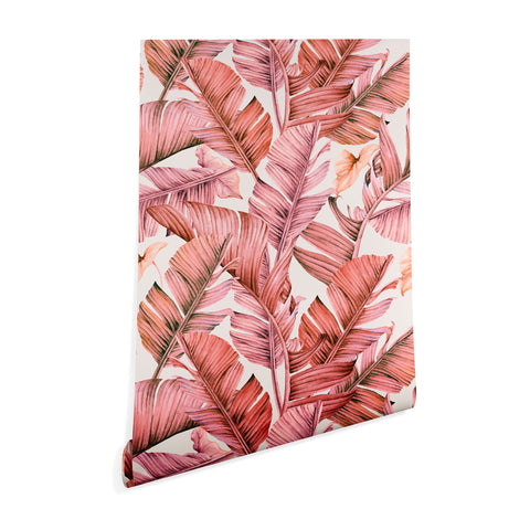 Marta Barragan Camarasa Jungle paradise pink Wallpaper