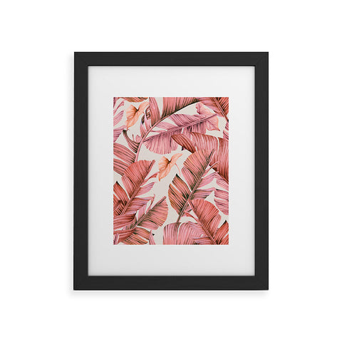 Marta Barragan Camarasa Jungle paradise pink Framed Art Print
