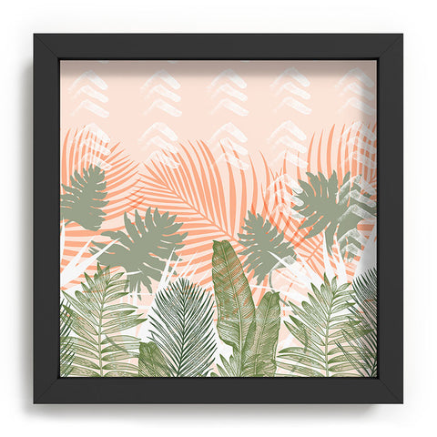 Marta Barragan Camarasa Jungle tropical plants pastel I Recessed Framing Square