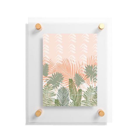 Marta Barragan Camarasa Jungle tropical plants pastel I Floating Acrylic Print