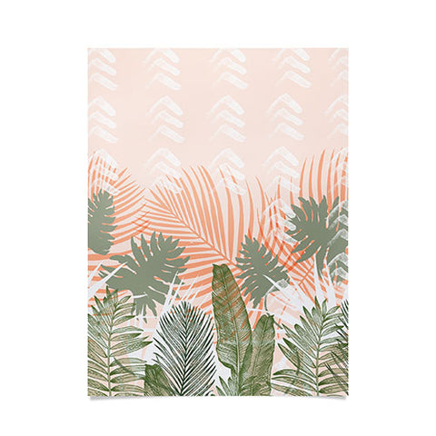 Marta Barragan Camarasa Jungle tropical plants pastel I Poster
