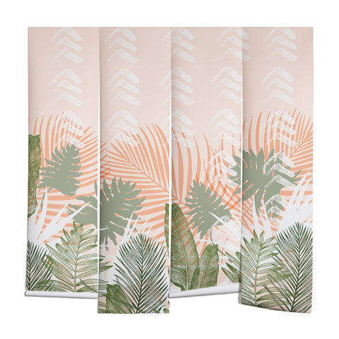 Marta Barragan Camarasa Jungle tropical plants pastel I Wall Mural