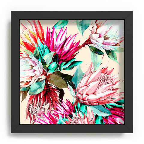 Marta Barragan Camarasa King proteas bloom 02 Recessed Framing Square