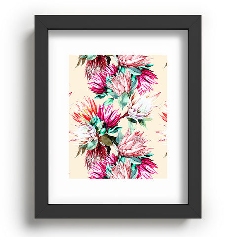 Marta Barragan Camarasa King proteas bloom 02 Recessed Framing Rectangle