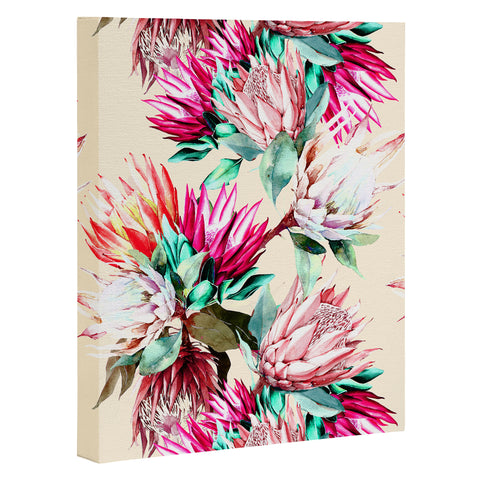 Marta Barragan Camarasa King proteas bloom 02 Art Canvas