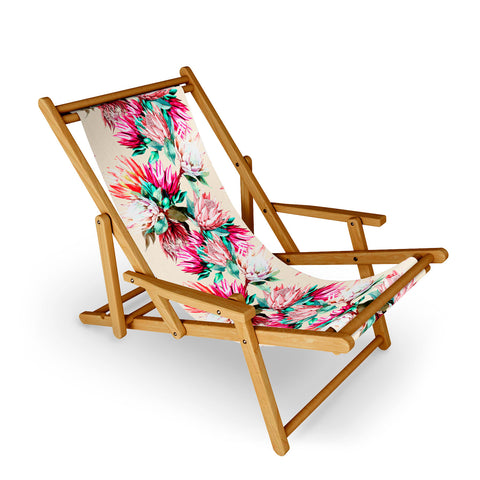Marta Barragan Camarasa King proteas bloom 02 Sling Chair