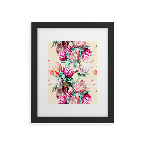 Marta Barragan Camarasa King proteas bloom 02 Framed Art Print
