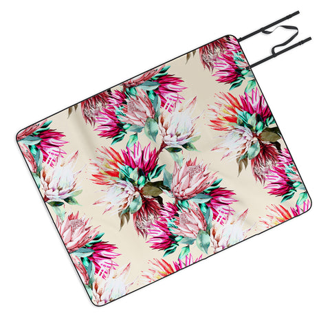 Marta Barragan Camarasa King proteas bloom 02 Picnic Blanket