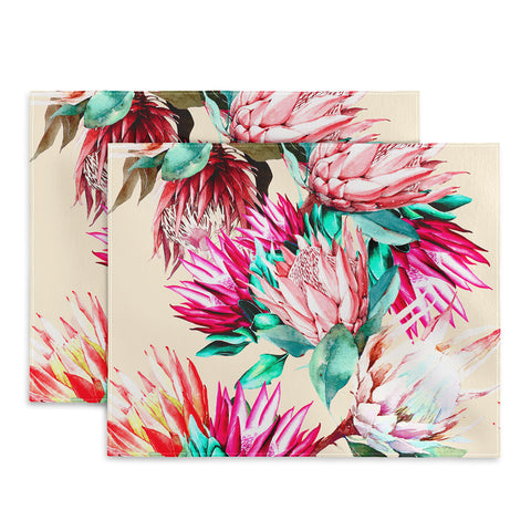 Marta Barragan Camarasa King proteas bloom 02 Placemat