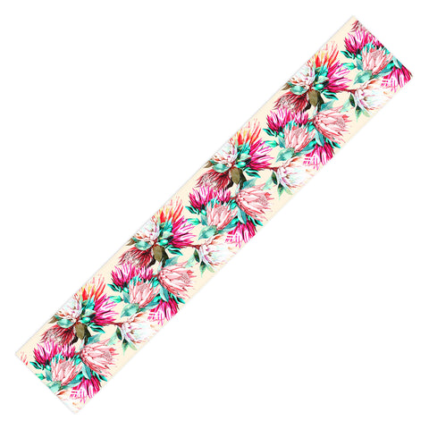 Marta Barragan Camarasa King proteas bloom 02 Table Runner