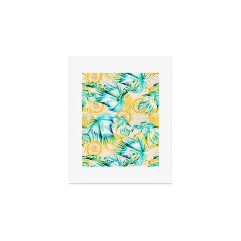 Marta Barragan Camarasa Leaf and melon pattern Art Print