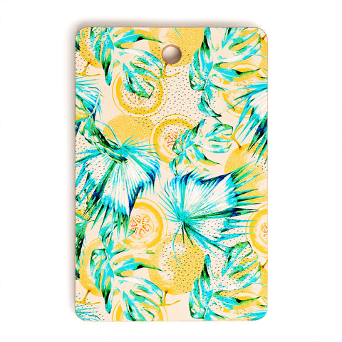 Marta Barragan Camarasa Leaf and melon pattern Cutting Board Rectangle
