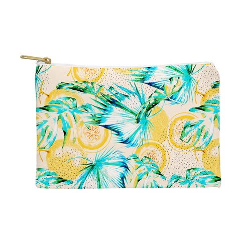 Marta Barragan Camarasa Leaf and melon pattern Pouch