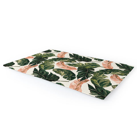 Marta Barragan Camarasa Leaf green and pink Area Rug