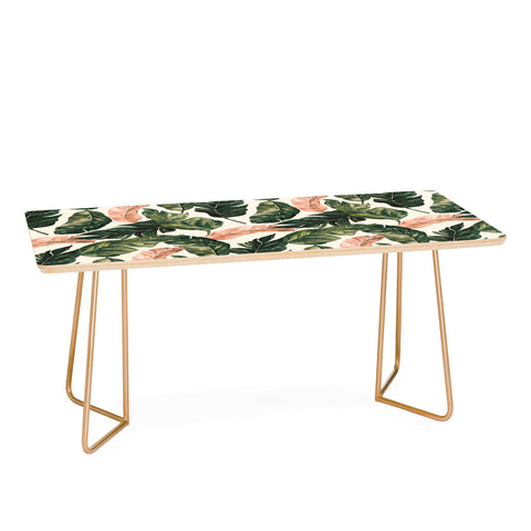 Marta Barragan Camarasa Leaf green and pink Coffee Table