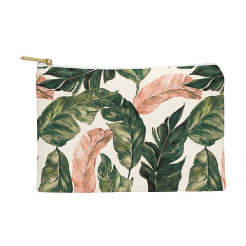 Marta Barragan Camarasa Leaf green and pink Pouch