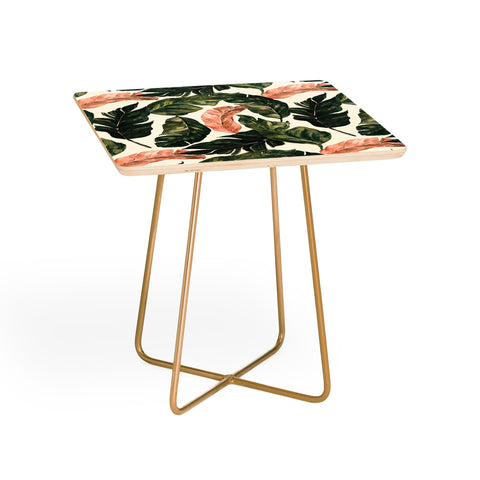 Marta Barragan Camarasa Leaf green and pink Side Table