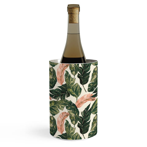 Marta Barragan Camarasa Leaf green and pink Wine Chiller