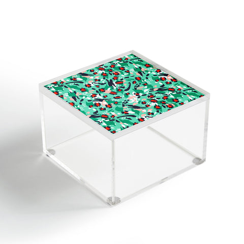Marta Barragan Camarasa Leopard artistic strokes Acrylic Box