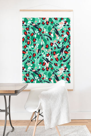 Marta Barragan Camarasa Leopard artistic strokes Art Print And Hanger