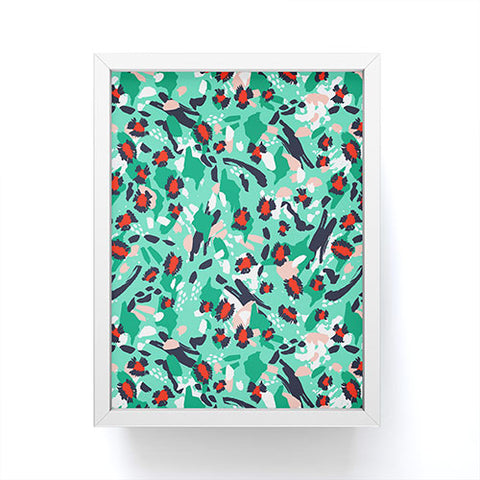 Marta Barragan Camarasa Leopard artistic strokes Framed Mini Art Print