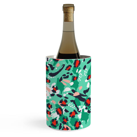 Marta Barragan Camarasa Leopard artistic strokes Wine Chiller