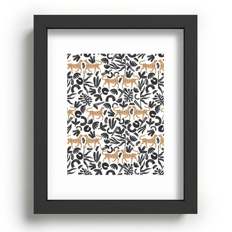Marta Barragan Camarasa Leopards in modern nature Recessed Framing Rectangle