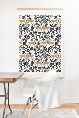 Marta Barragan Camarasa Leopards in modern nature Art Print And Hanger