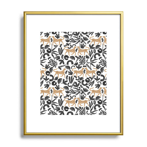 Marta Barragan Camarasa Leopards in modern nature Metal Framed Art Print